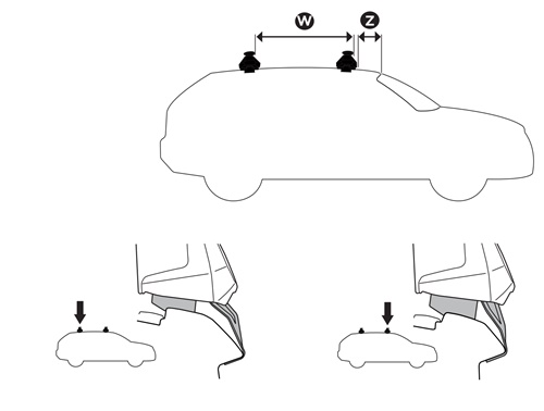 Bagażnik dachowy Toyota bz4x